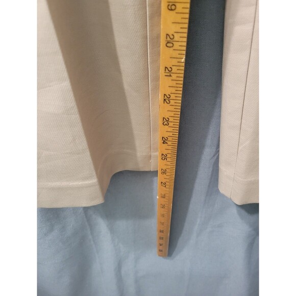 ANN TAYLOR The Ankle Pant Mid Rise Brown Light Slim leg  Size 12 - Picture 10 of 11